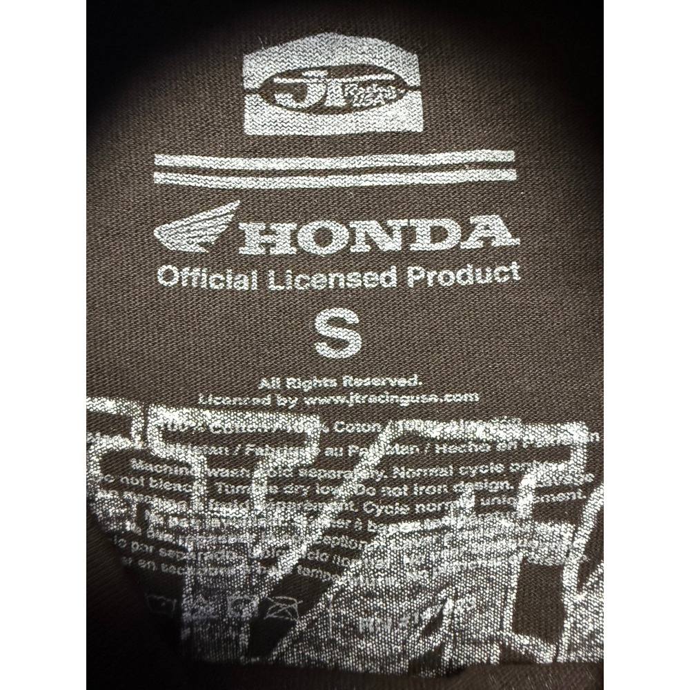Honda Racing Circuit Dreams T-Shirt JT Racing USA Brown Pink Motocross Mens S - Picture 7 of 7